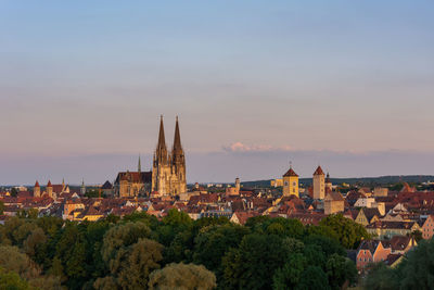 Panoramic view of buildings in city