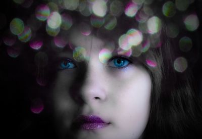 Close-up of young woman
