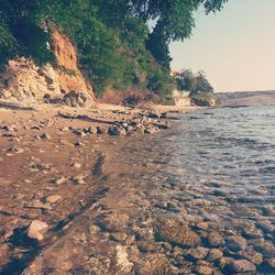 Rocks in sea