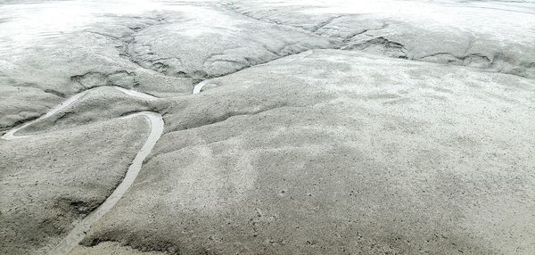 High angle view of beach