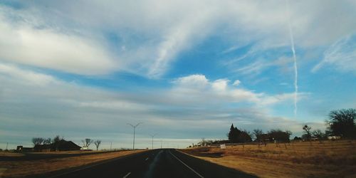 Road against sky