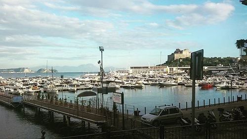 Boats in harbor