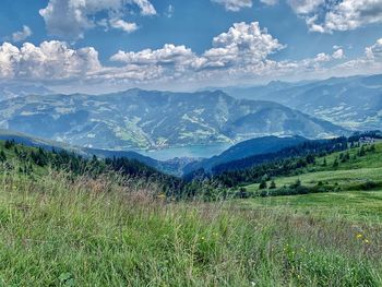 Scenic view of landscape against sky