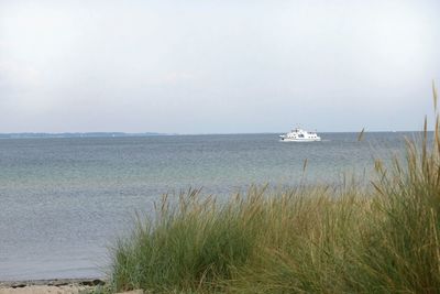 View of boats in sea