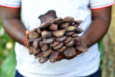 Close-up of man working