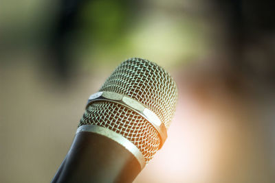 Close-up of electric fan