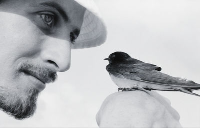 Close-up of man looking away