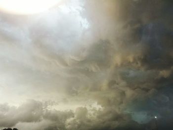 Low angle view of clouds in sky