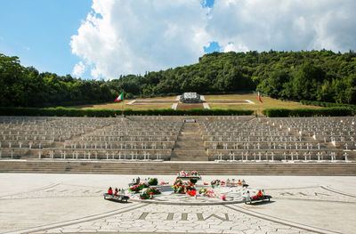 Panoramic view of trees against sky