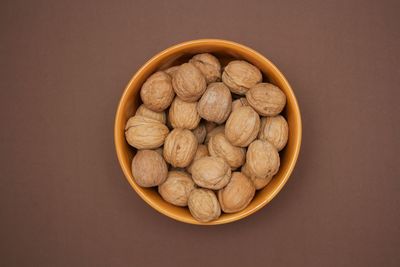 Directly above shot of cookies in bowl