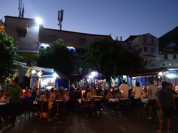 People sitting in restaurant