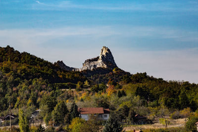 Scenic view of mountain against sky