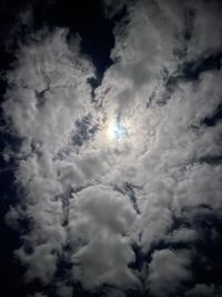 Low angle view of clouds in sky