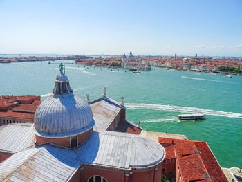 Panoramic view of buildings against sky