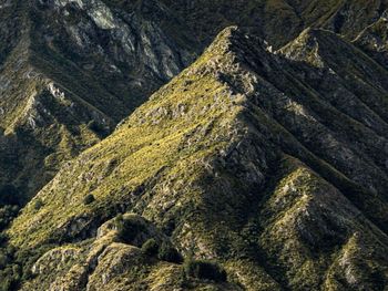 Panoramic view of rock formations