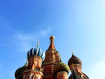 Low angle view of st basil cathedral against sky