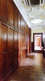 Empty corridor of building