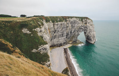 Rock formations in sea