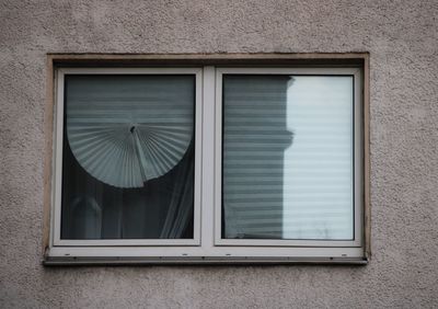 Close-up of window on wall