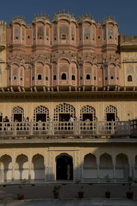 Low angle view of historical building against sky