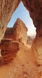 View of rock formations