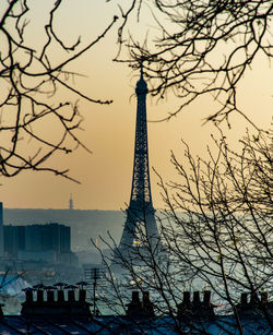 View of tower at sunset