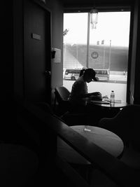 People sitting in train