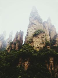 Scenic view of rocky mountains