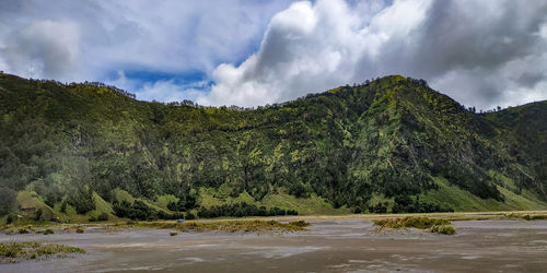 Panoramic view of landscape against sky