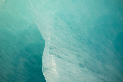 High angle view of ice