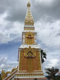 Low angle view of traditional building against sky