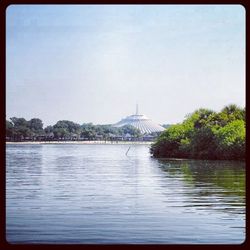 Scenic view of river against sky