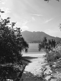 Scenic view of river against sky
