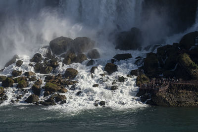 Photo of the american falls, niagara falls, new york in the fall.