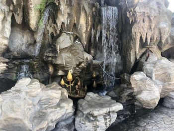 Rock formations in water