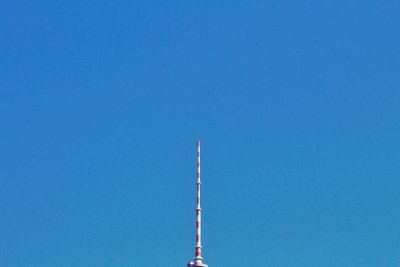 Low angle view of communications tower