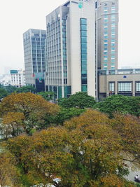 View of modern office buildings