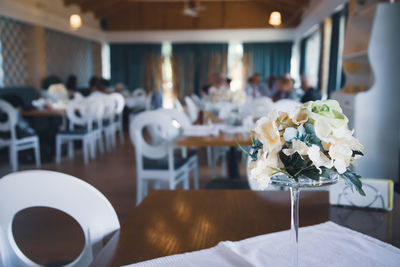 Close-up of food on table