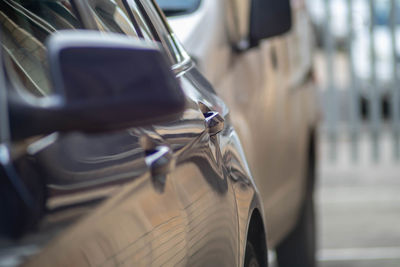 Close-up of vintage car