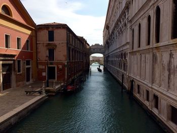 Canal along buildings