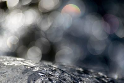 Defocused image of water