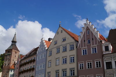 Low angle view of building against sky