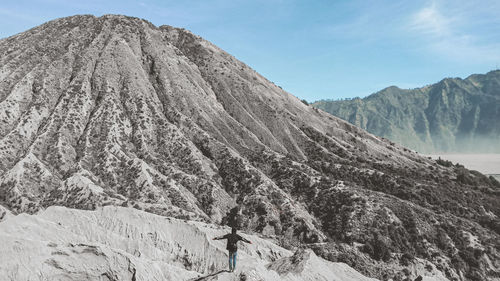 Scenic view of rocky mountains against sky