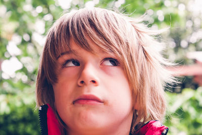 Close-up portrait of girl