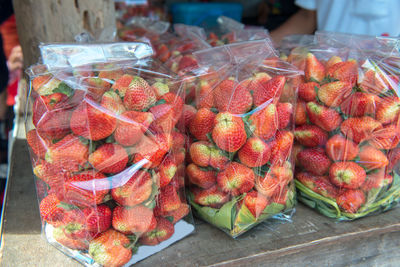 Close-up of fruits for sale in market