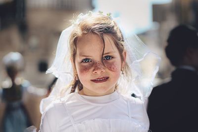 Close-up portrait of woman