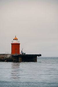 Molja lighthouse in the mist, Ålesund, norway