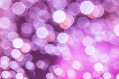 Defocused image of illuminated lights