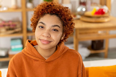 Portrait of young woman