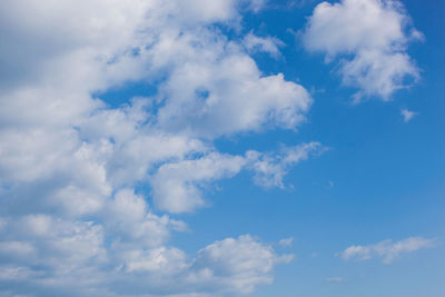 Low angle view of clouds in sky